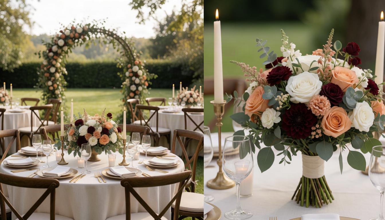 Venue-ready floral setup